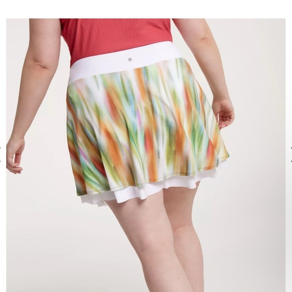 NWT CALIA Women's Double Layer Mesh Golf Skort size Large. 50+ UV protection - Picture 7 of 8